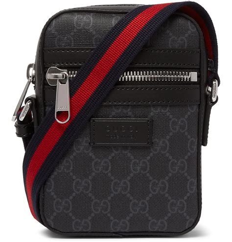 black gucci messenger bag|gucci black monogram bag.